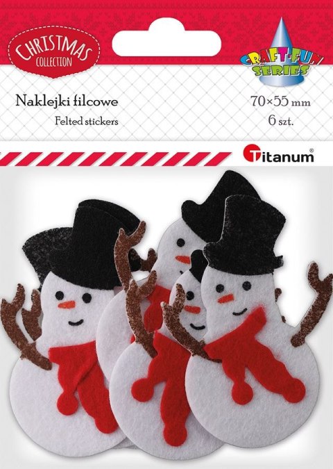 Naklejka (nalepka) Craft-Fun Series bałwanki Titanum (DIY-CH-MA-012)