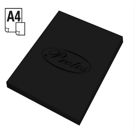 Papier kolorowy A4 czarny 50k. 160g Protos