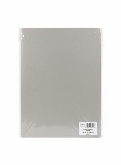 Papier ozdobny (wizytówkowy) A4 pearl jasnosrebrny srebrny 135g Galeria Papieru (206213)