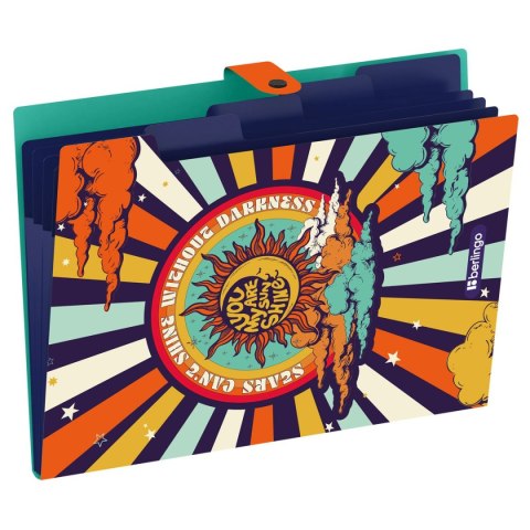 Teczka z przegródkami A4 kolor: mix 5 przegródek Berlingo (352470)