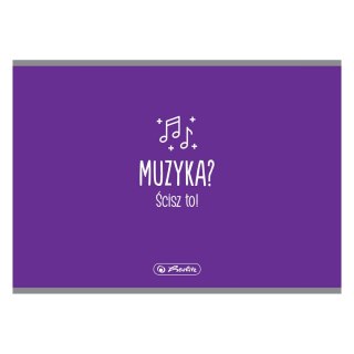 Zeszyt A5 do nut 9583493 16k. 70g pięciolinia Herlitz (400198008)