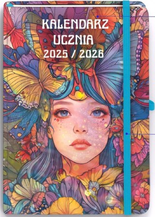 Kalendarz książkowy (terminarz) UCZNIA DZIEWCZYNA B6 Antra (2025/2026)