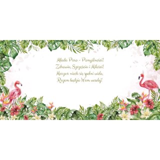 Kartka składana kw KARNET KWDU¯Y SLUB HS FLAMINGI Henry (5907465667739)