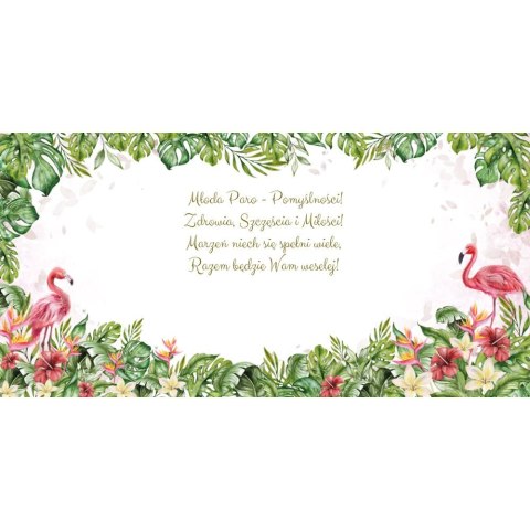 Kartka składana kw KARNET KWDU¯Y SLUB HS FLAMINGI Henry (5907465667739)