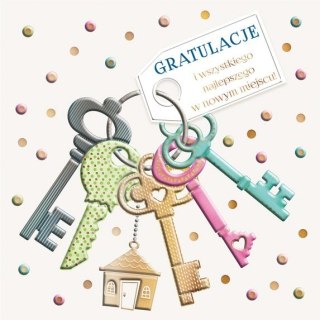 Kartka składana A5 Karnet A5 DOM-KLUCZE Henry (5905701484409)