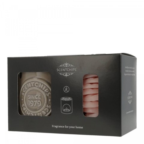 Świeczka ozdobna Zestaw prezentowy Kominek i wosk zapachowy Freesia Lychee Pavoncella (8716516172934)