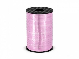 Wstążka plastikowa 5x225 [mm x m] różowy Partydeco (PRM5-081)