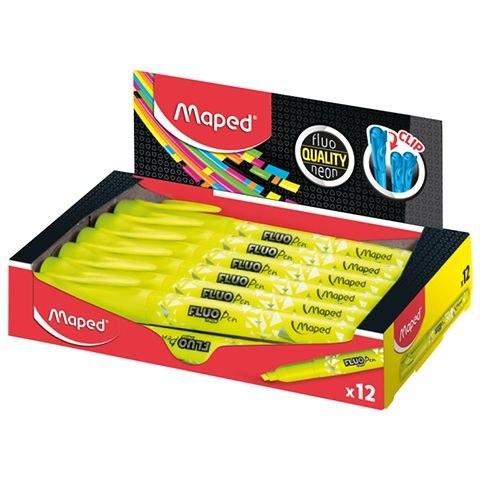 Zakreślacz żółty PEPS fluo wkład żółty 1,0-5,0mm Maped (734034)