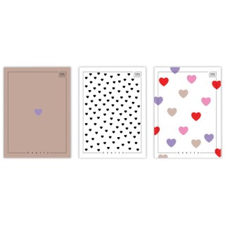 Zeszyt A4 Uv Hearts A4 80# 80k. 70g krata