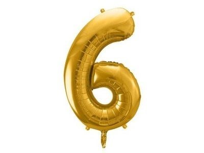 Balon foliowy złota 6 35cal Amscan (2825401)