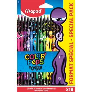 Kredki ołówkowe Colorpeps 18 kol. Maped (862600)
