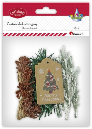 Ozdoba świąteczna Craft-Fun Series Zestaw do dekoracji prezentu Titanum (25YX0514-8)