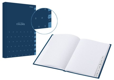 Skorowidz A5 colors niebieski 96k. krata Top 2000 (400169234)