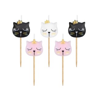 Świeczka urodzinowa pikery kotek 5 sztuk Godan (PF-SPKI)