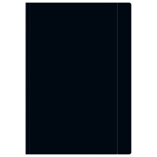 Teczka kartonowa na gumkę A4+ czarny Interdruk (TEGUFCZ)