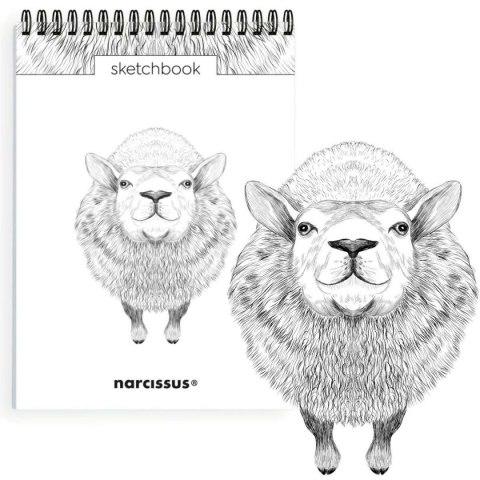 Blok artystyczny szkicownik owca A5 120g 60k Narcissus
