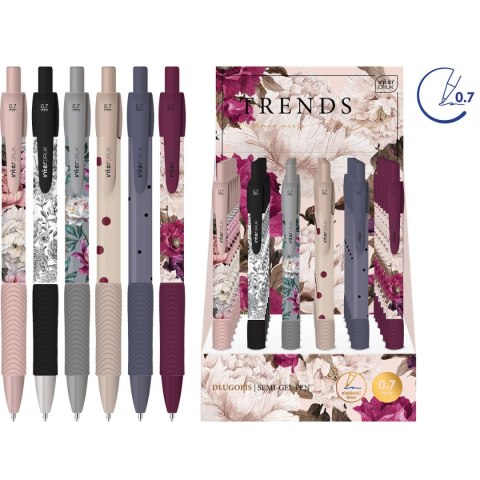 Długopis SWEET wkład niebieski 0,7mm Interkobo (36 szt displ)