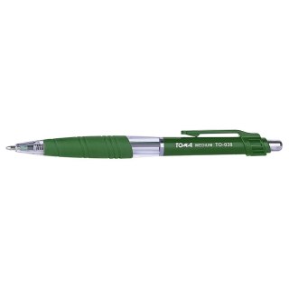 Długopis olejowy Medium wkład zielony 1,0mm Toma (TO-038)