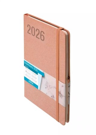 Kalendarz książkowy (terminarz) 2026 SAKURA TDW A5 Antra (miedziany)