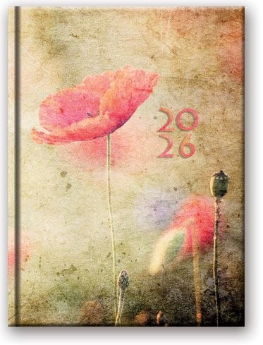 Kalendarz książkowy (terminarz) NENUFARY A5 Lucrum (21DS)