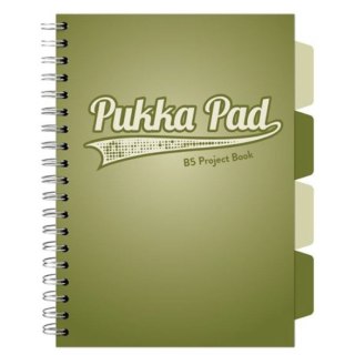 Kołozeszyt (kołonotatnik) B5 OLIVE GREEN B5 B5 krata Pukka (3105)