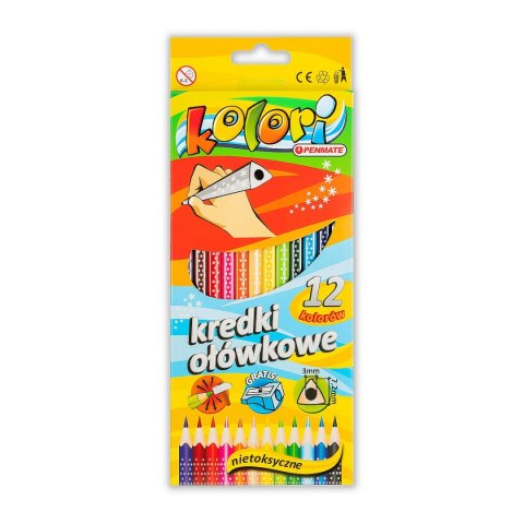 Kredki ołówkowe 12 kol. Penmate Kolori (TT7225)