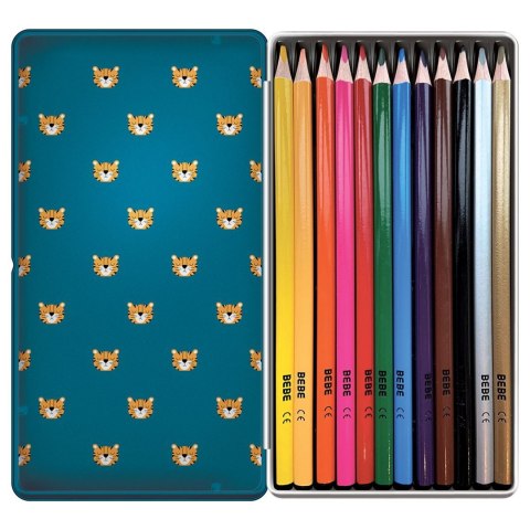 Kredki ołówkowe BB KIDS FRIENDS BOYS 12 K 12 kol. Noster (METALOWE OP)