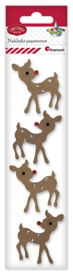 Naklejka (nalepka) Craft-Fun Series Naklejki papierowe renifery Titanum