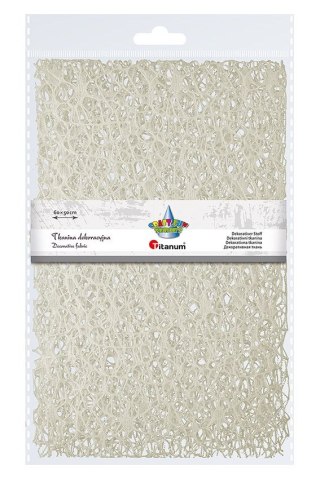 Ozdoba materiałowa Craft-Fun Series siatka koronkowa kremowa Titanum (25CR0331-16)