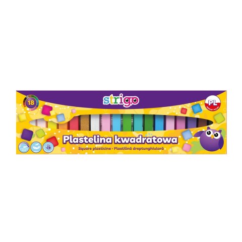 Plastelina 18 kol. kwadratowa 18k mix Strigo (SSC34)