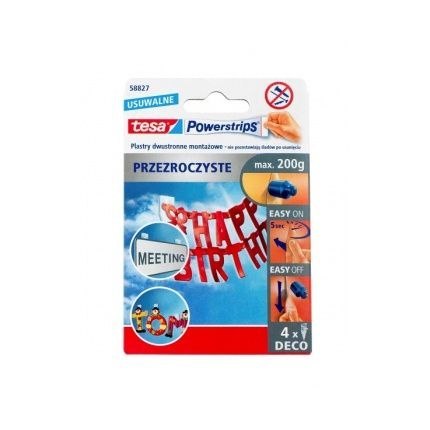 Plaster samoprzylepny powerstrips przezroczyste Tesa (58827-00000-00 TS)