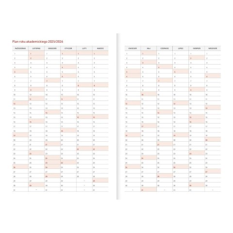 Kalendarz nauczyciela książkowy (terminarz) Vivella czarny A5 Wydawnictwo Wokół Nas (A5TA071B)