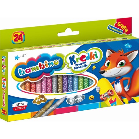 Kredki glinkowe Bambino 24 kol. St.Majewski