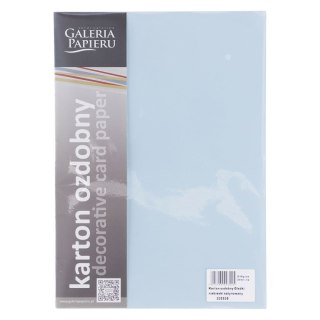 Papier ozdobny (wizytówkowy) A4 gładki niebieski 210g Galeria Papieru (205508)