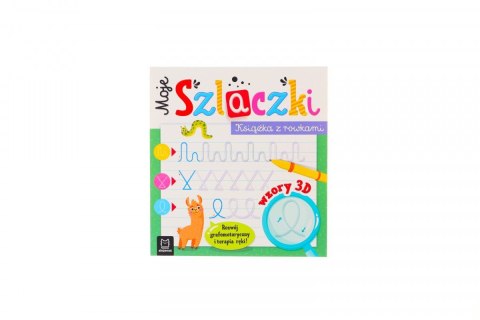 Książka dla dzieci Moje Szlaczki. Książka z rowkami