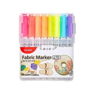 Marker permanentny Fabric Marker wkład mix okrągła końcówka Monami (20500055260)