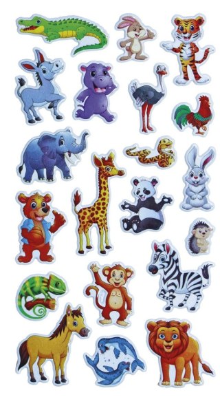 Naklejka (nalepka) Craft-Fun Series zwierzęta wypukłe Titanum (JN-U046)