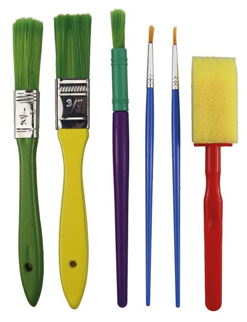 Pędzel plastikowy uchwyt Flamingo (SR-B39)