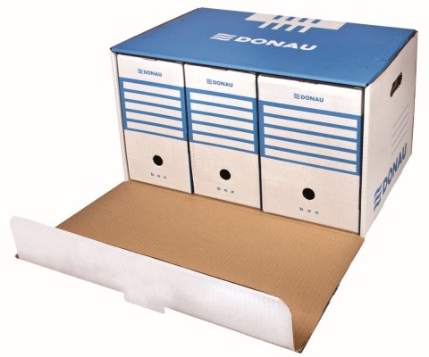 Pudło archiwizacyjne A4 niebieski tektura [mm:] 360x555x 315 Donau (7667301FSC-10)