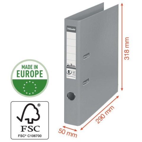 Segregator dźwigniowy No.1 Power Vivida A4 50mm żółty Esselte (624074)
