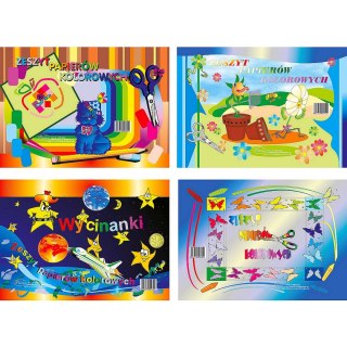 Zeszyt papierów kolorowych A4 8k Protos