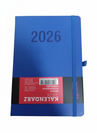 Kalendarz książkowy (terminarz) 2026 MEMOFIX DNS A5 Antra (niebieski)