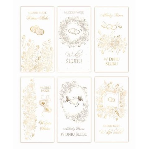 Kartka składana DL Ślub Merigraf (5902221809101)