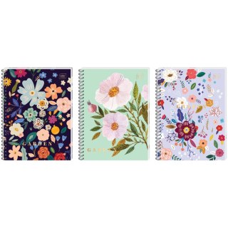 Kołozeszyt (kołonotatnik) B5 HS GARDEN B5 100# 100k. 70g krata Interdruk (5902277326966)