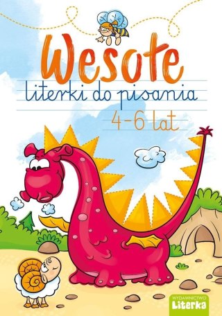 Książeczka edukacyjna WESOŁE LITERKI DO PISANIA 4-6 LAT Literka