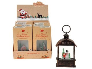 Lampion świąteczny LED z motywem świątecznym 15x8,5x4,5cm Adar (606081)