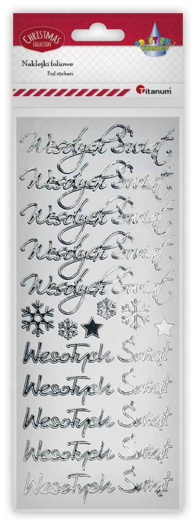 Naklejka (nalepka) Craft-Fun Series Naklejki Wesołych Świąt Titanum (24XQ0524-4)
