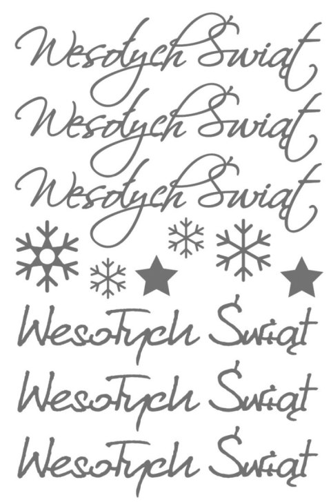 Naklejka (nalepka) Craft-Fun Series Naklejki Wesołych Świąt Titanum (24XQ0524-4)