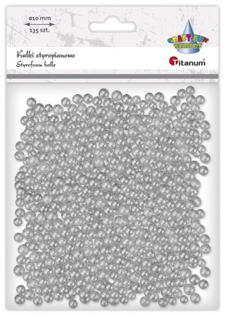 Ozdoba styropianowa Craft-Fun Series Srebrne kulki styropianowe Titanum