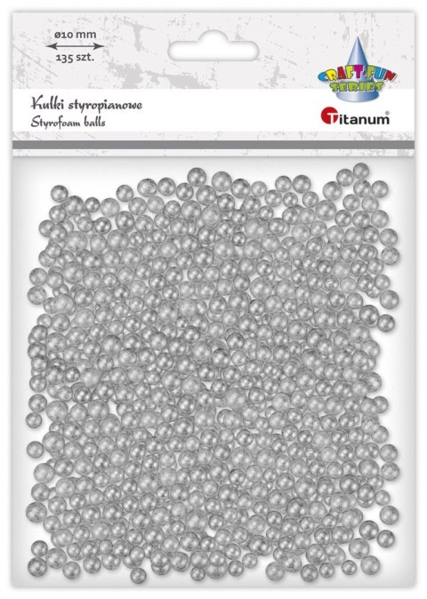 Ozdoba styropianowa Craft-Fun Series Srebrne kulki styropianowe Titanum